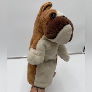 Vintage Golf Club Headcover Toys by Daphne Boxer Bulldog Brown White Plush